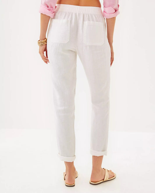 31" Taron Mid Rise Linen Pant | Lilly Pulitzer Women