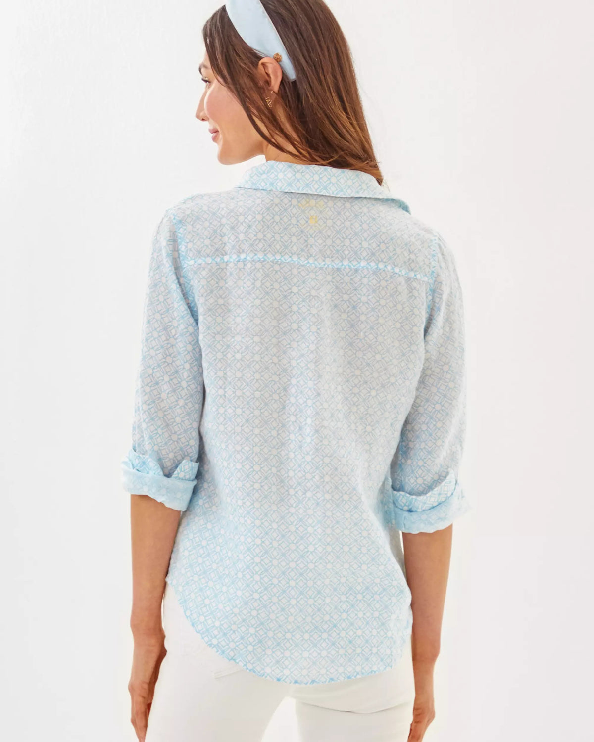 Sea View Linen Button Down Top | Lilly Pulitzer Women
