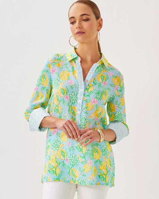 Riverlyn Pieced Print Tunic | Lilly Pulitzer Women