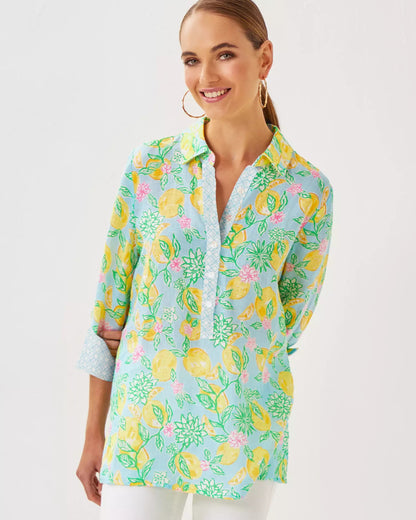 Riverlyn Pieced Print Tunic | Lilly Pulitzer Women