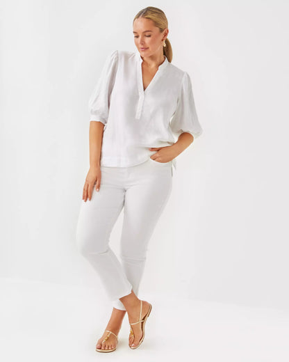 Mialeigh Linen Top | Lilly Pulitzer Women