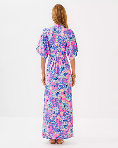 Wisteria V-Neck Maxi Dress | Lilly Pulitzer Dresses|Women