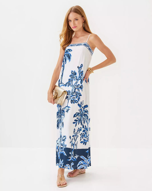 Jesslyn Silk Maxi Slip Dress | Lilly Pulitzer Dresses|Women