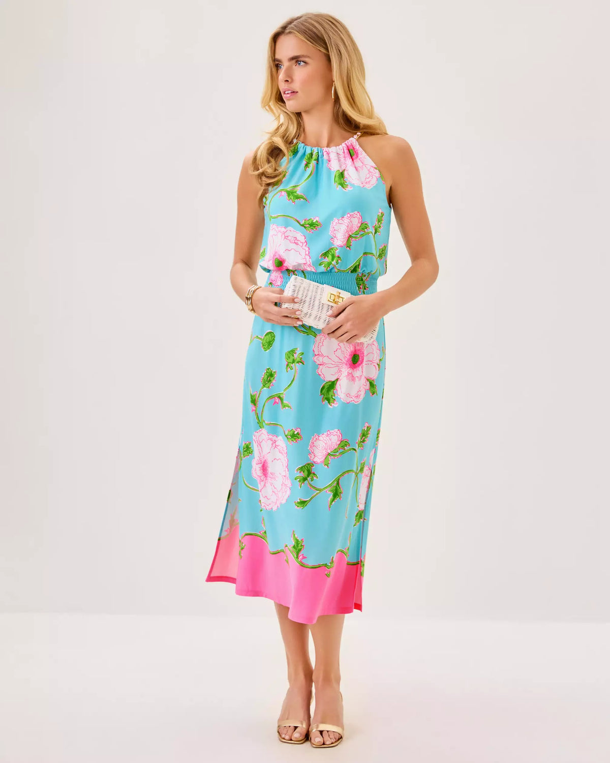 Gracelyn Halter Midi Dress | Lilly Pulitzer Dresses|Women
