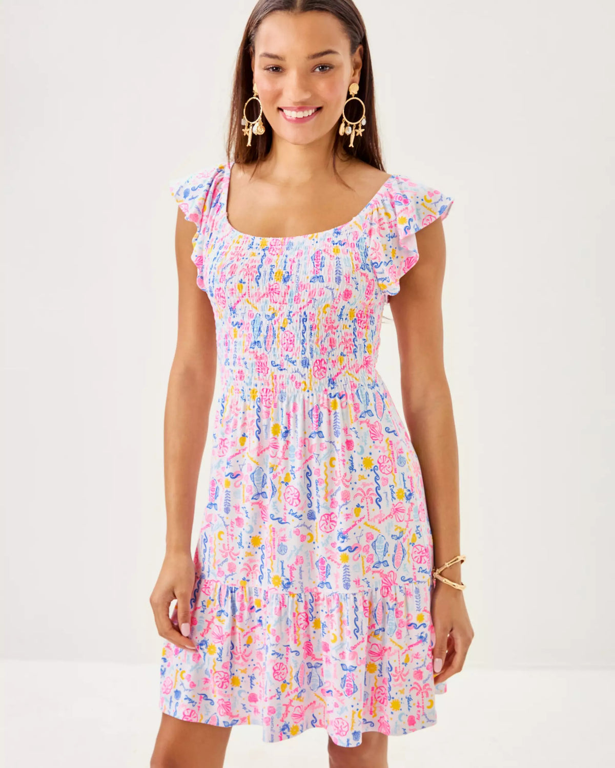 Jilly Smocked Dress | Lilly Pulitzer Dresses|Women