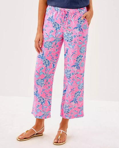 27" Brawley Linen Crop Pant | Lilly Pulitzer Women