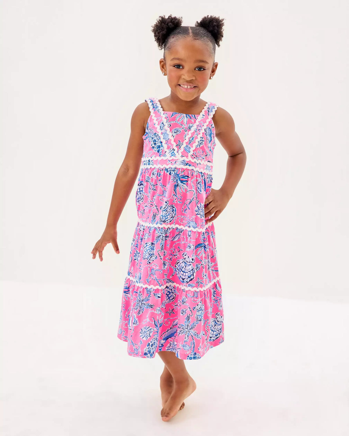 Girls Mini Pollie Midi Dress | Lilly Pulitzer Girls