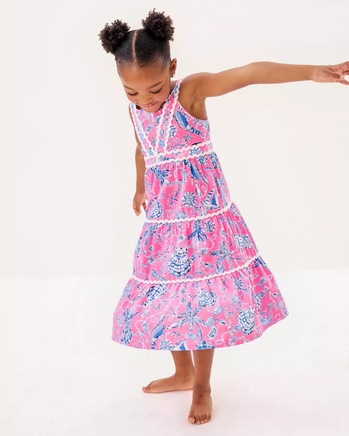 Girls Mini Pollie Midi Dress | Lilly Pulitzer Girls