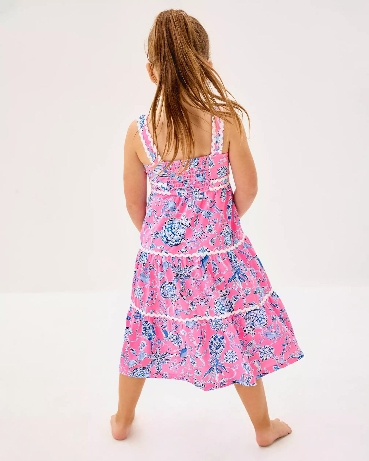 Girls Mini Pollie Midi Dress | Lilly Pulitzer Girls
