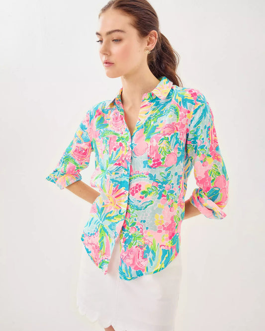 Sea View Button Down Top | Lilly Pulitzer Women
