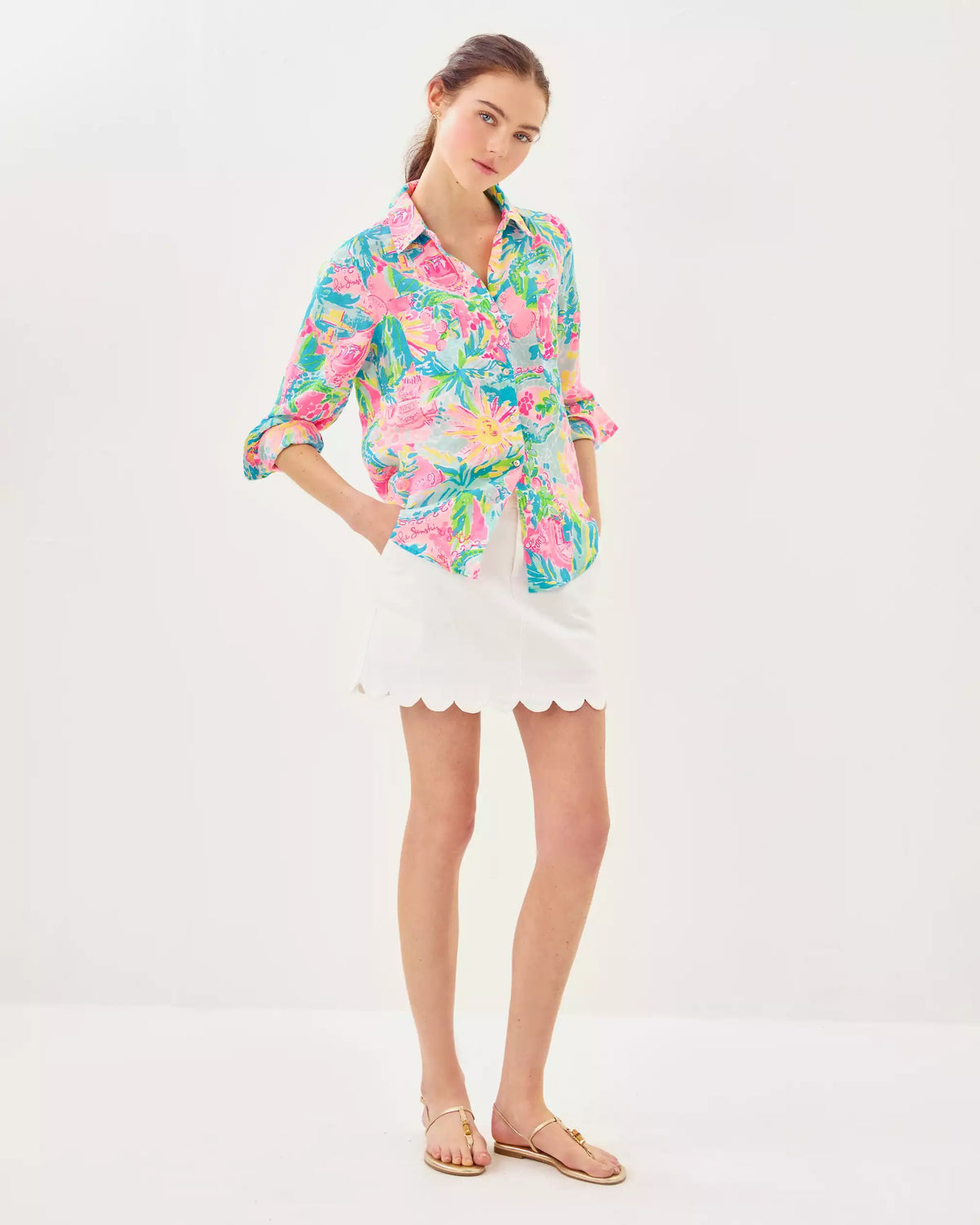 Sea View Button Down Top | Lilly Pulitzer Women