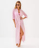 Conch Shell Pink Ltwt Oxford Stripe