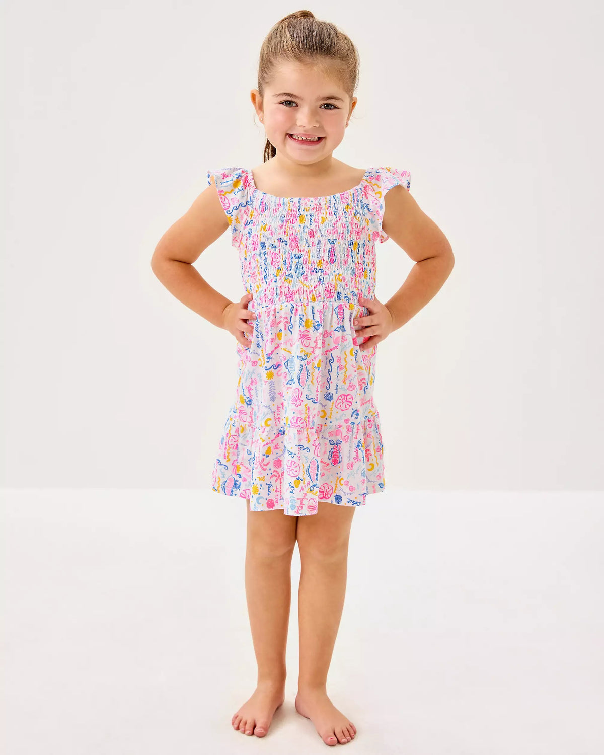 Girls Mini Jilly Cotton Dress | Lilly Pulitzer Girls