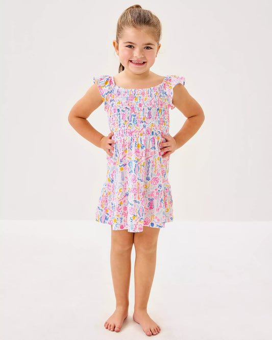 Girls Mini Jilly Cotton Dress | Lilly Pulitzer Girls