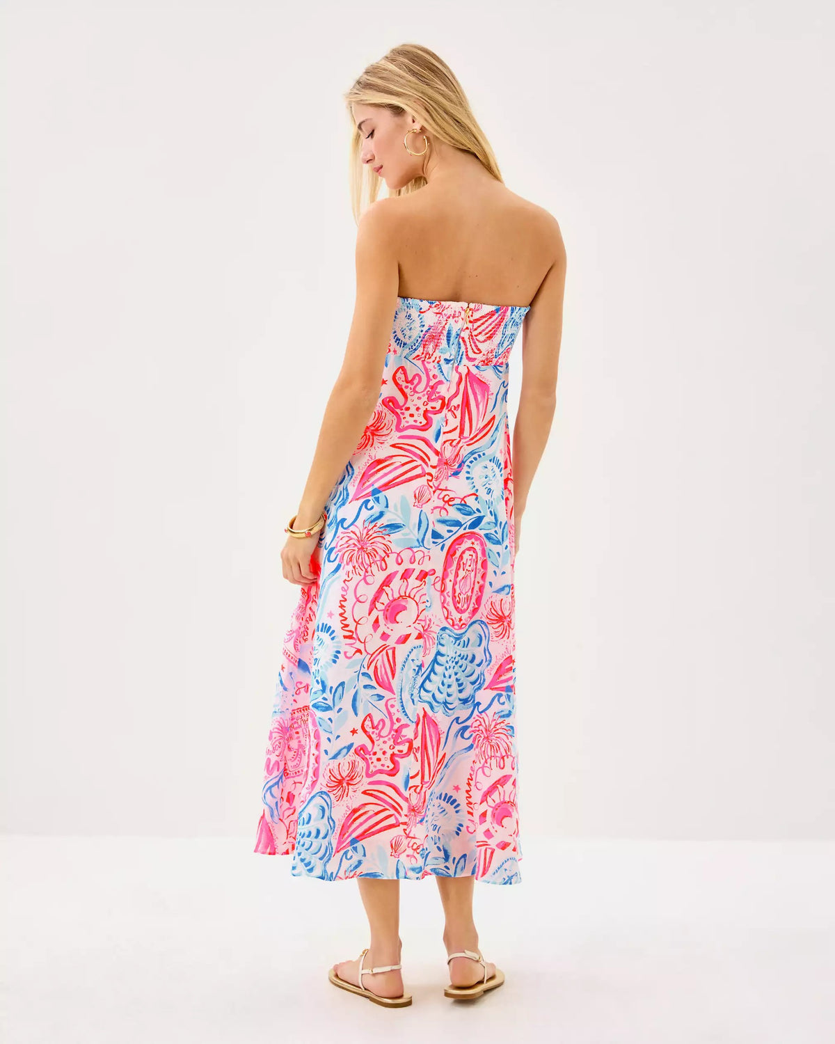Jorgian Linen Midi Dress | Lilly Pulitzer Women|Dresses