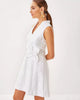 Resort White Peony Bloom Organza Jacquard