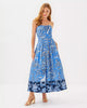Sunwashed Blue Oversized Tall Tales Engineered Woven Dr