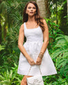 Resort White Butterfly Medallion Lace