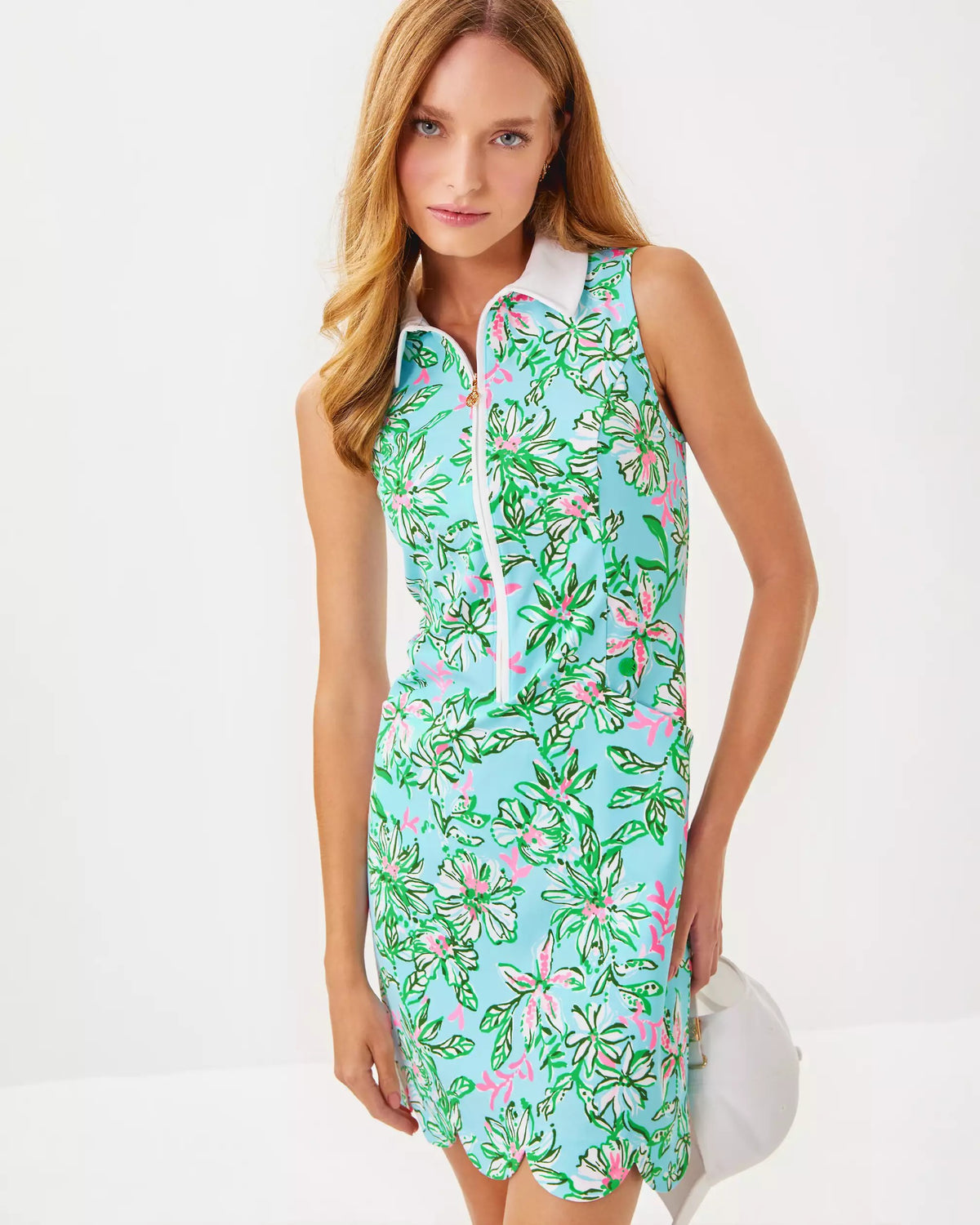 UPF 50+ Luxletic Kathy Scallop Dress | Lilly Pulitzer Women|Dresses|Active