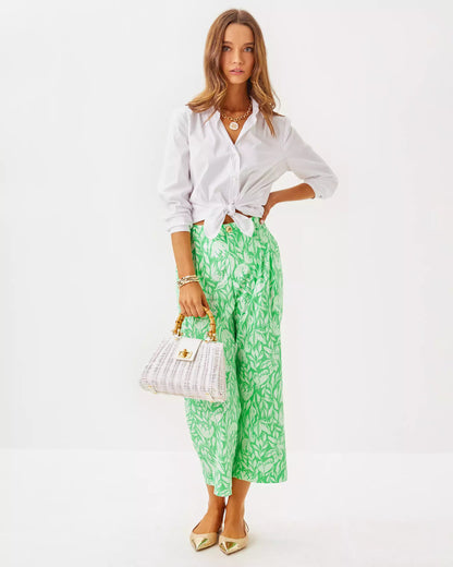 25" Mandalay Wide Leg Crop Pant | Lilly Pulitzer Women