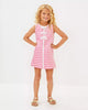 Rousseau Pink Charming Check Boucle