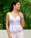 Water Hyacinth Dancing Daisies Eyelet