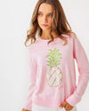 Heathered Pink Muse Party Pineapple Jacquard