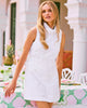 Resort White Pineapple Tile Eyelet