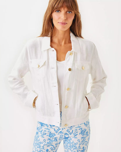 Seaspray Linen Jacket | Lilly Pulitzer Women