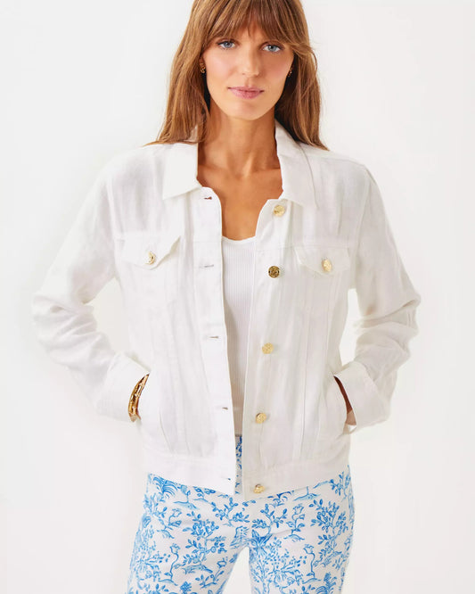 Seaspray Linen Jacket | Lilly Pulitzer Women