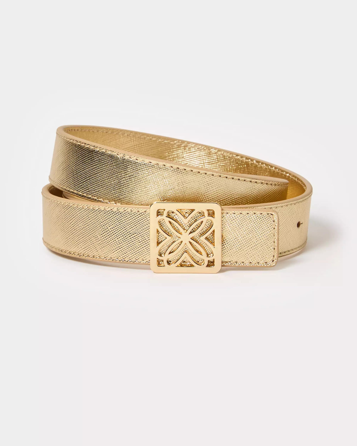 Skinny Leather Logo Belt | Lilly Pulitzer Accessories