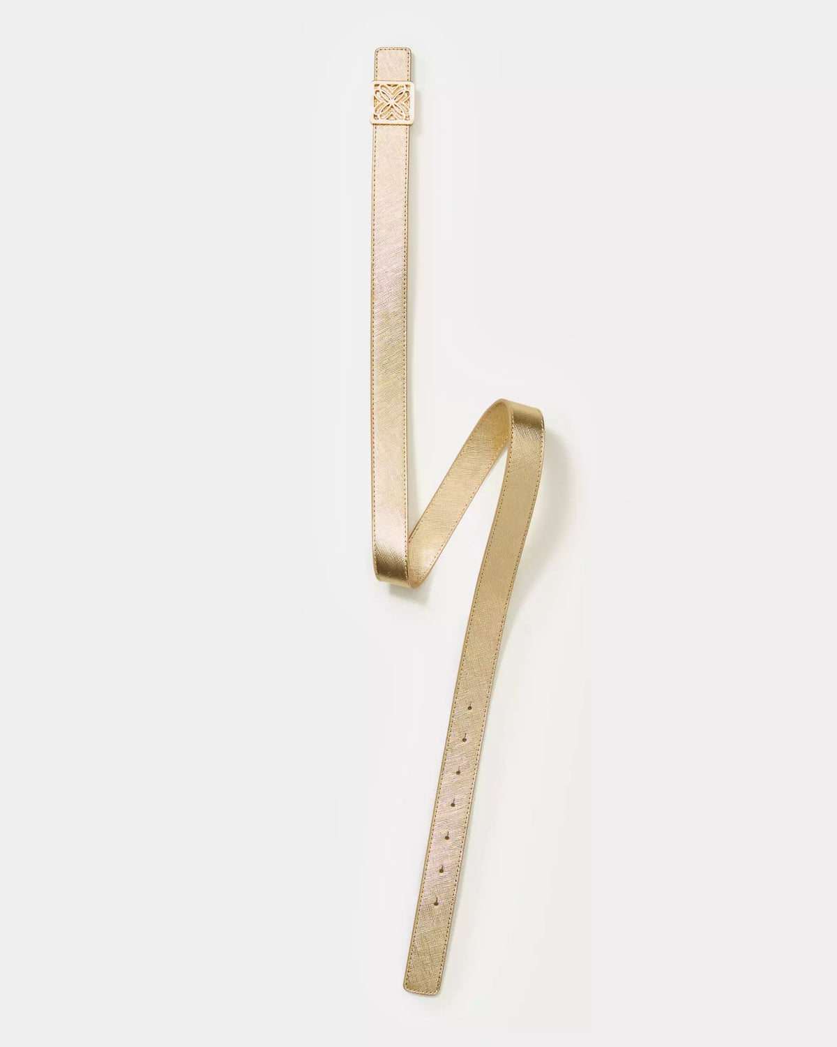 Skinny Leather Logo Belt | Lilly Pulitzer Accessories