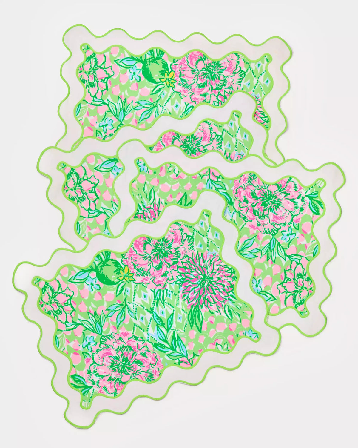 Printed Scallop Placemats | Lilly Pulitzer Home