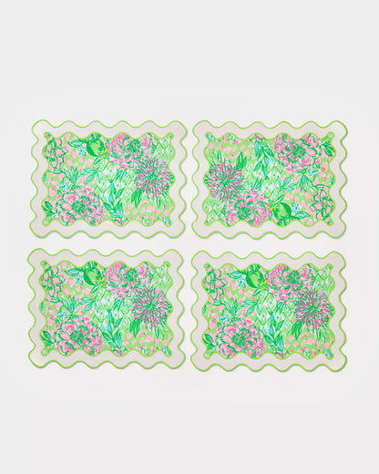 Printed Scallop Placemats | Lilly Pulitzer Home