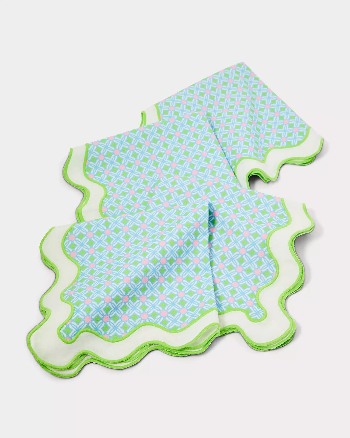 Printed Scallop Dinner Napkins | Lilly Pulitzer Home