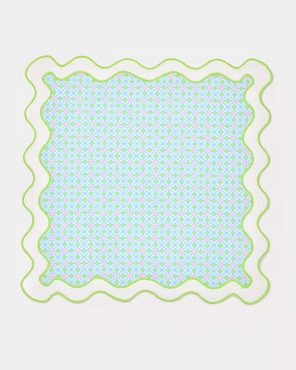 Printed Scallop Dinner Napkins | Lilly Pulitzer Home
