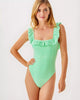 Fauna Green Seersucker Stripe
