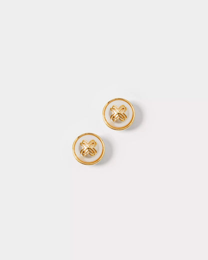Logo Pearl Stud Earrings | Lilly Pulitzer Accessories