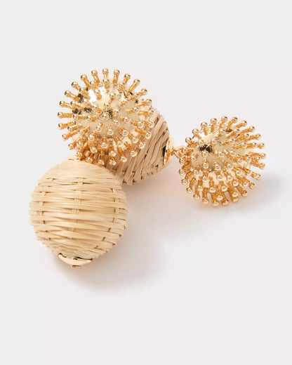 Summer Shorelines Wicker Earrings | Lilly Pulitzer Accessories