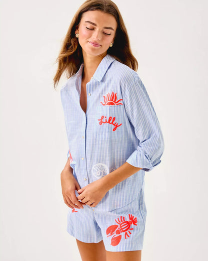Bondi Button Down Shirt | Lilly Pulitzer Women