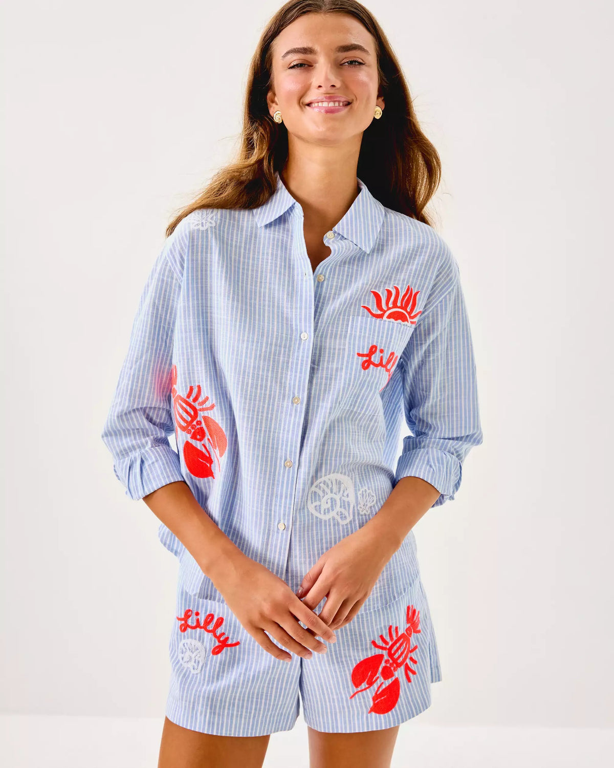Bondi Button Down Shirt | Lilly Pulitzer Women