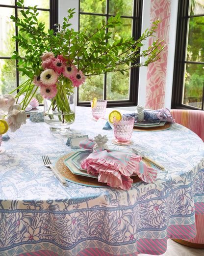 Round Printed Tablecloth | Lilly Pulitzer Home