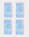Fresh Water Blue X Conch Shell Pink Stripe Napkin