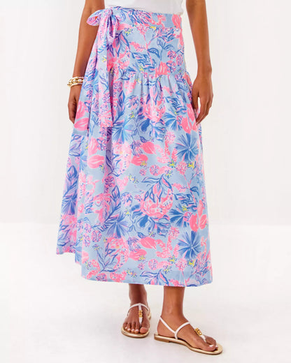 Corina Cotton Midi Skirt | Lilly Pulitzer Women