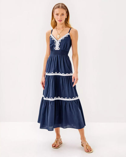 Zanna Cotton Midi Dress | Lilly Pulitzer Dresses|Women