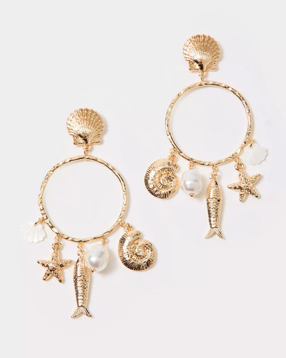 Summer Serenade Charm Hoop Earrings | Lilly Pulitzer Accessories