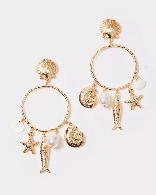 Summer Serenade Charm Hoop Earrings | Lilly Pulitzer Accessories