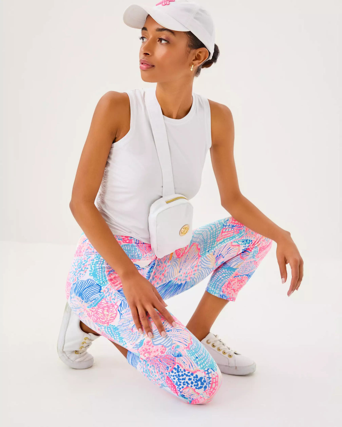UPF 50+ Luxletic 21" Weekender High Rise Crop Legging | Lilly Pulitzer Women|Active