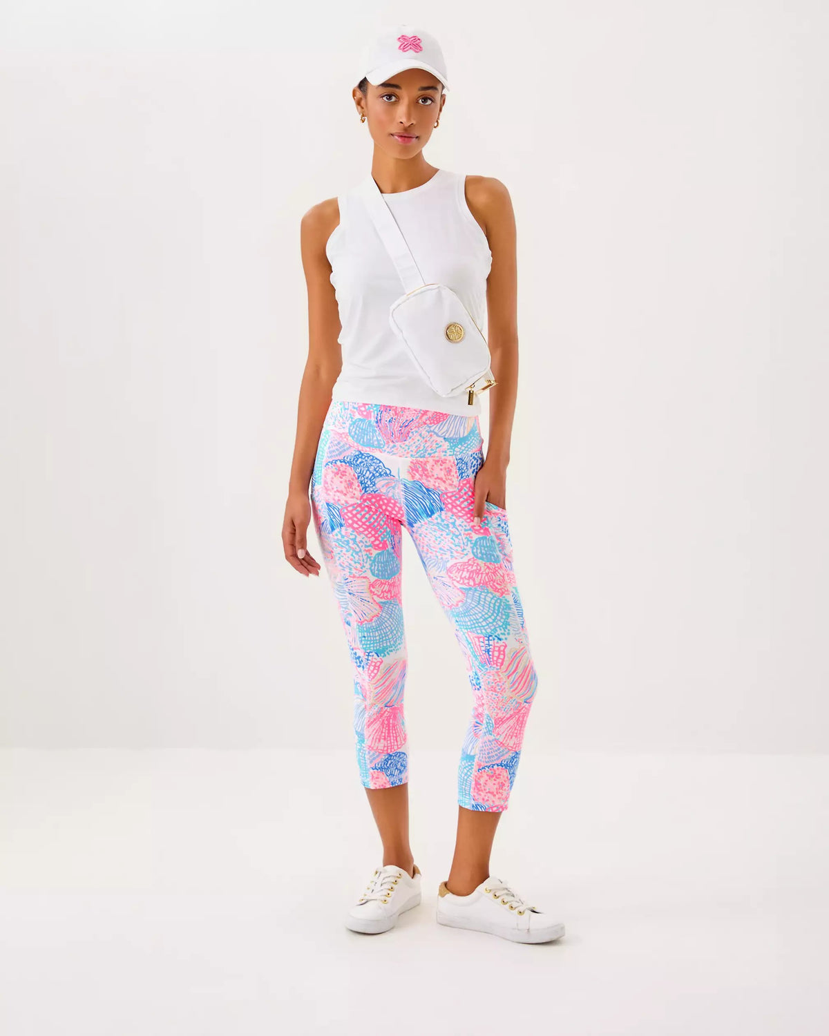 UPF 50+ Luxletic 21" Weekender High Rise Crop Legging | Lilly Pulitzer Women|Active