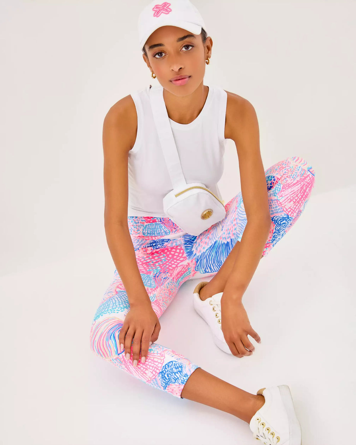 UPF 50+ Luxletic 21" Weekender High Rise Crop Legging | Lilly Pulitzer Women|Active